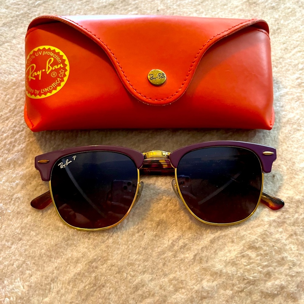 Ray-Ban Clubmaster Polarized Sunglasses RB 3016 140